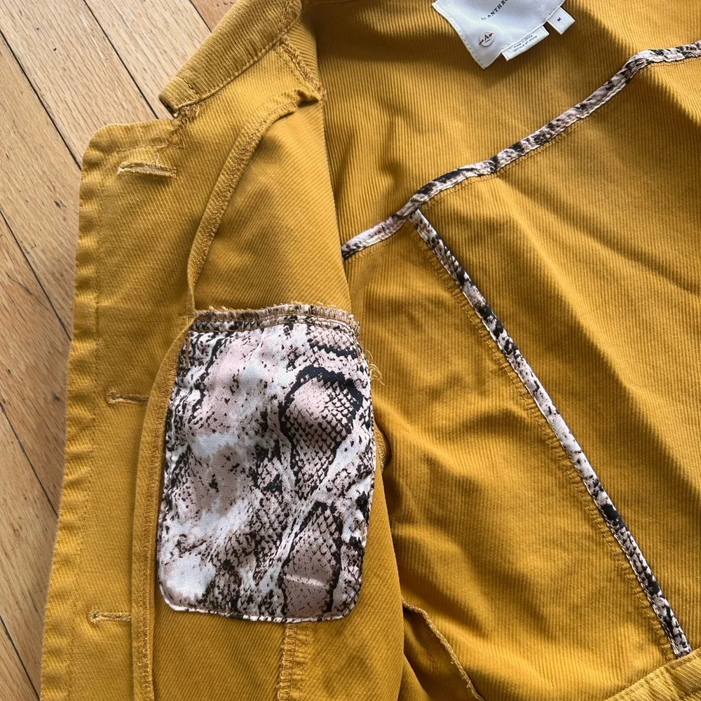 Nora Flounce Sleeve Jacket Anthropologie sz M - Picture 11 of 16